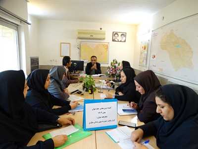 نشست هماهنگی اجرای برنامه های هفته ملی جوان در شبکه بهداشت و درمان کازرون