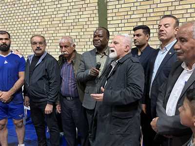 حضور سفیر ساحل عاج در سالن کشتی و زورخانه مولای متقیان کازرون