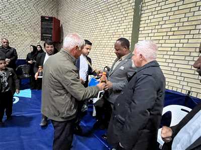 حضور سفیر ساحل عاج در سالن کشتی و زورخانه مولای متقیان کازرون