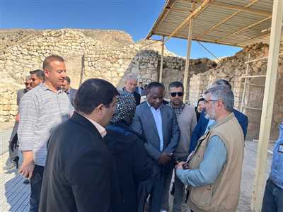 بازدید از مجموعه تاریخی شهر بیشاپور