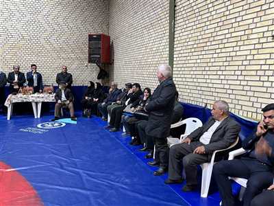 حضور سفیر ساحل عاج در سالن کشتی و زورخانه مولای متقیان کازرون