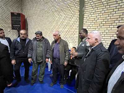 حضور سفیر ساحل عاج در سالن کشتی و زورخانه مولای متقیان کازرون